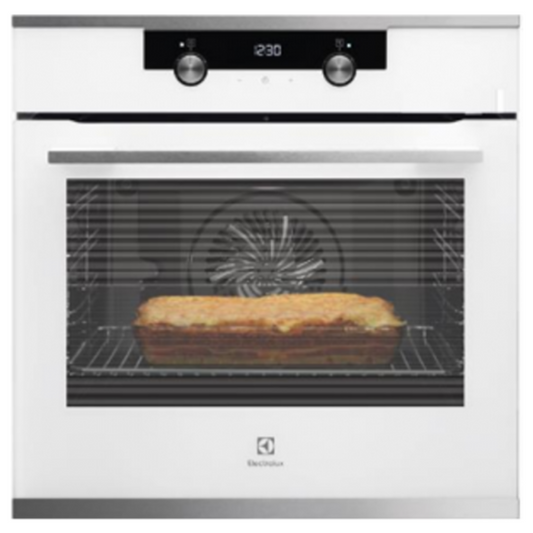 תנור אפייה בנוי תוצרת גרמניה 71 ליטר לבן דגם ELECTROLUX EOH74279V| אחריות יבואן רשמי תוצרת גרמניה