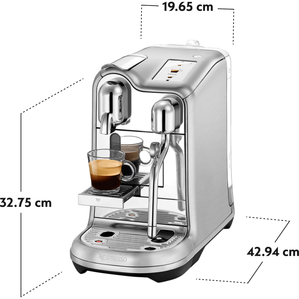 מכונת קפה Nespresso J620 Creatista Pro - צבע נירוסטה שנה אחריות ע"י היבואן הרשמי